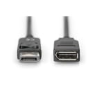 Assmann Electronic - Câble d'extension DisplayPort DP M F 2m verrouillage DP 1.2 noir
