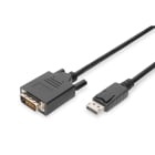 Assmann Electronic - Câble adaptateur DP - DVI (24+1) MM 5m verrouillage DP 1.1a CE noir