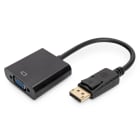 Assmann Electronic - Câble adaptateur DP - HD15 MF 0,15m verrouillage DP 1.2 CE noir