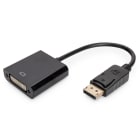 Assmann Electronic - Câble adaptateur DP - DVI (24+5) M/F, 0,15m verrouillage DP 1.1a CE noir