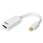 Assmann Electronic - Câble adaptateur mini DP - HDMI A MF 0,15m compatible DP 1.1a CE blanc