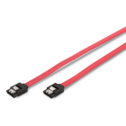Assmann Electronic - SATA connection cable, L-type, w- latch F-F, 0.5m, straight, SATA II-III, re