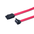 Assmann Electronic - Câble de connexion SATA type L F/F 0.5m, 90ø coudé-droit SATA II/III rouge