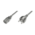 Assmann Electronic - Câble d'alimentation, CEE 7/7 (type F) - C13 MF, 1.8m, H05VV-F3G 0.75qmm, noir