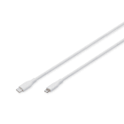 Assmann Electronic - Câble de charge USB en silicone, USB-C - Lightning 2m, USB 2.0, 60W, blanc