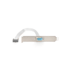 Assmann Electronic - Câble adaptateur slot série en tôle, Sub-D9 - IDC 2x5pin MF 0.25m, beige