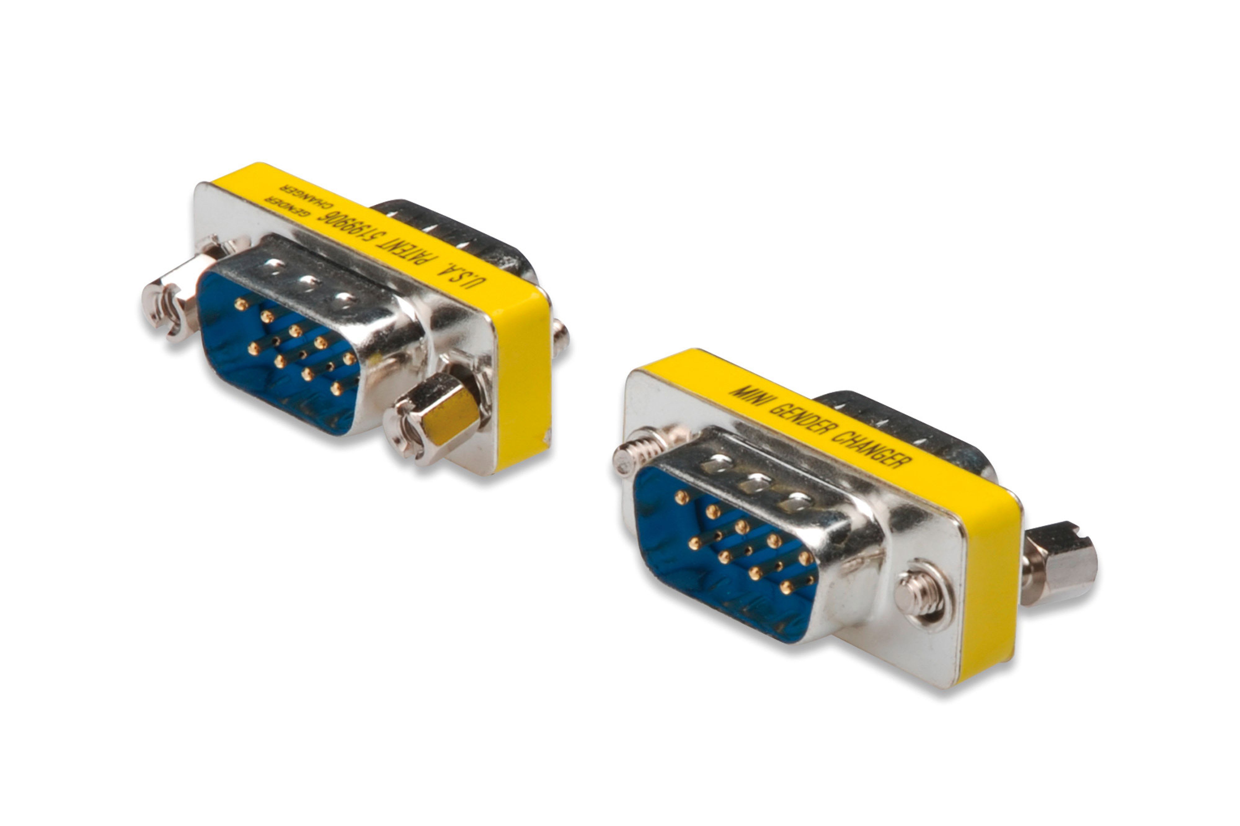 Assmann Electronic - Changeur de genre, Sub-D 9 Boîtier métallique, M/M, avec vis à tête hexagonale