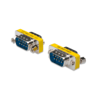 Assmann Electronic - Changeur de genre, Sub-D 9 Boîtier métallique, M/M, avec vis à tête hexagonale