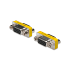 Assmann Electronic - Changeur de genre, D-Sub15 Boîtier métallique, F/F, avec écrous hexagonaux