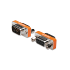 Assmann Electronic - Adaptateur null modem Sub-D9, boîtier métallique, M/F, avec écrous hexagonaux