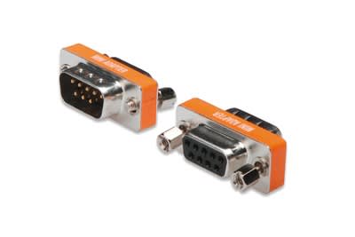 Assmann Electronic - Adaptateur null modem Sub-D9, boîtier métallique, M/F, avec écrous hexagonaux