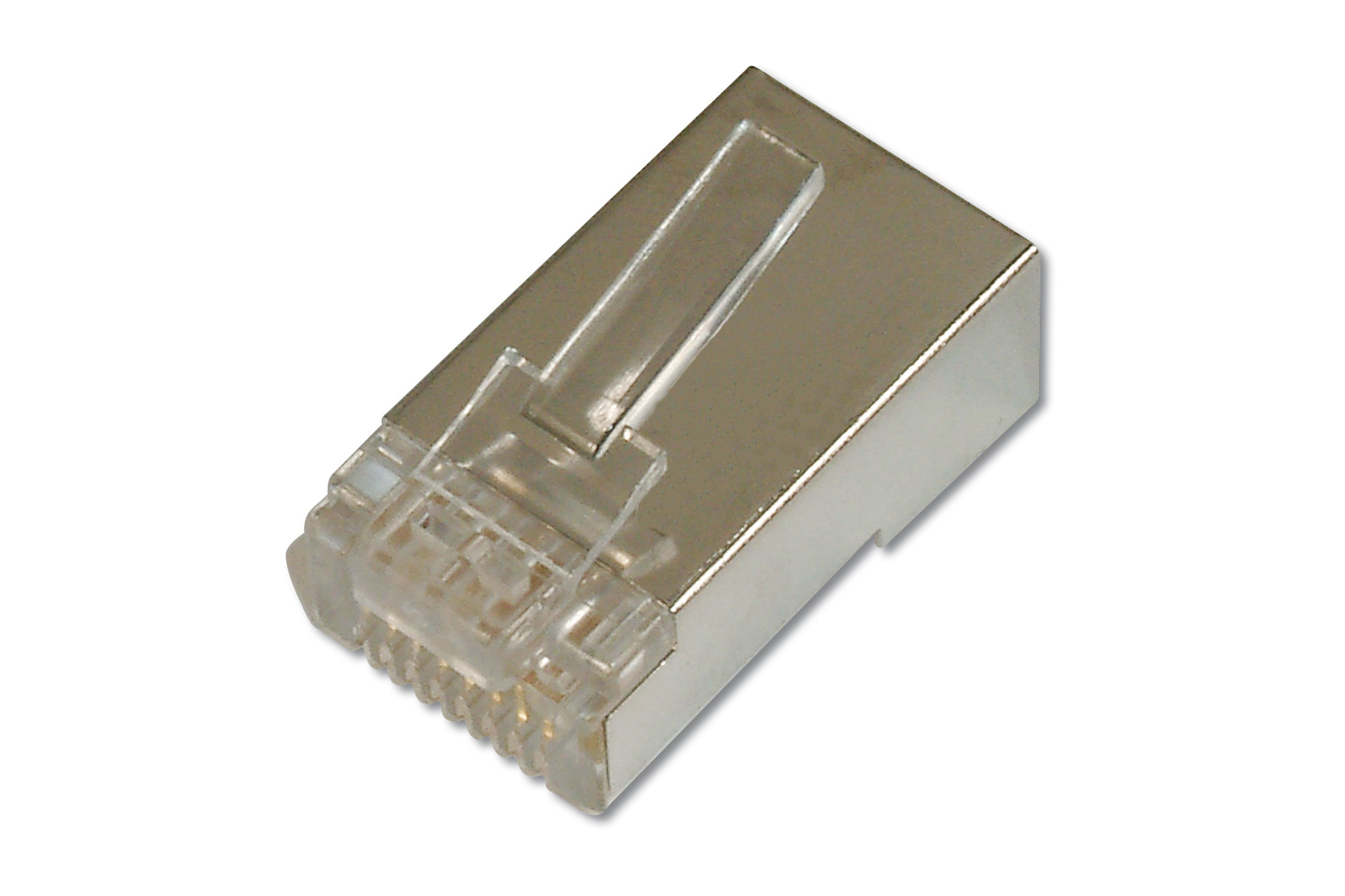 Assmann Electronic - Connecteur modulaire pour câble rond, connecteur de passage 8P8C, CAT5 blindé