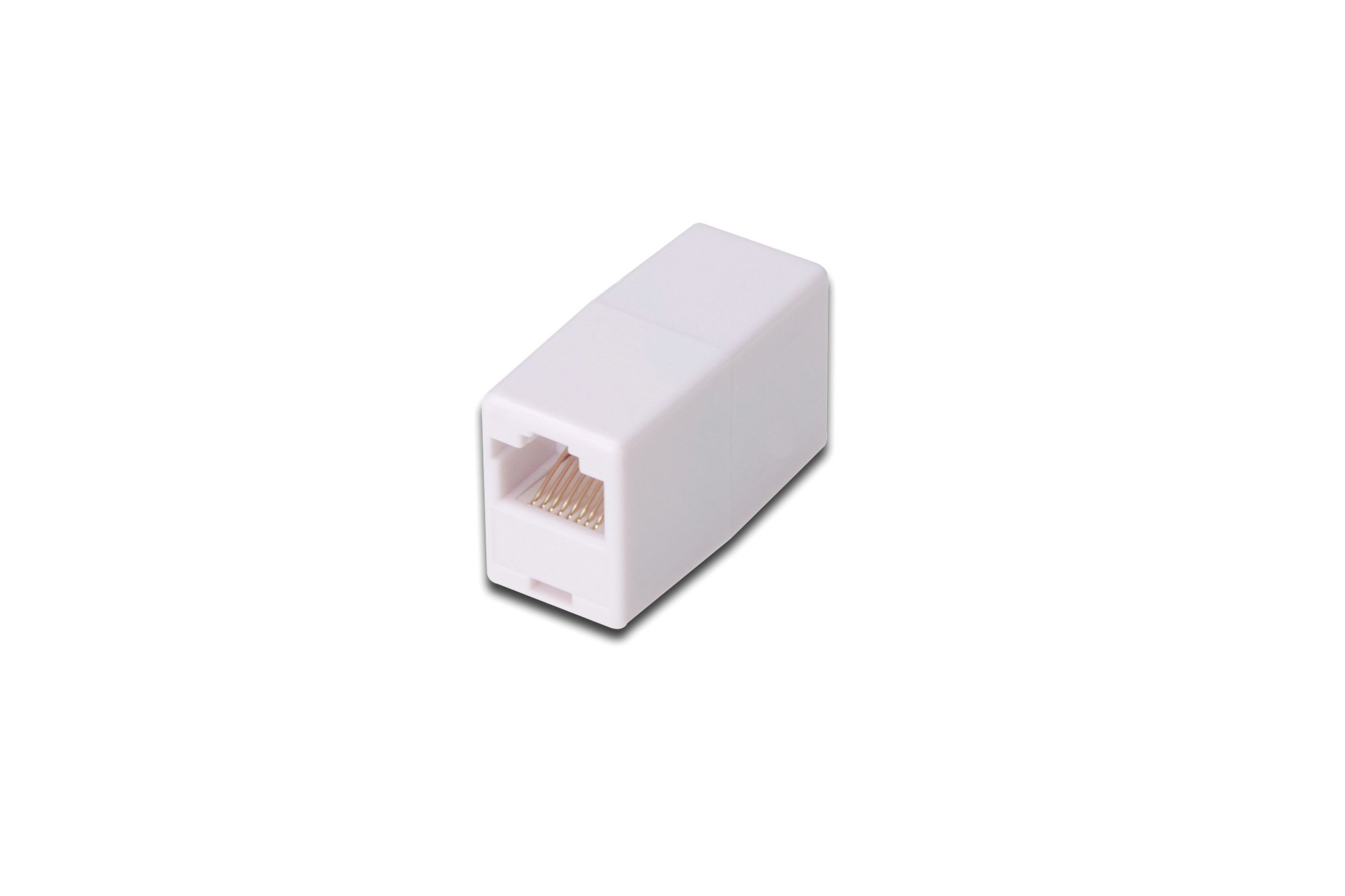 Assmann Electronic - CAT 5e modular coupler, unshielded RJ45 to RJ45, blanc