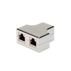Assmann Electronic - Connecteur femelle modulaire CAT5E, blindé 2x RJ45 vers 1x RJ45, triple coupleur