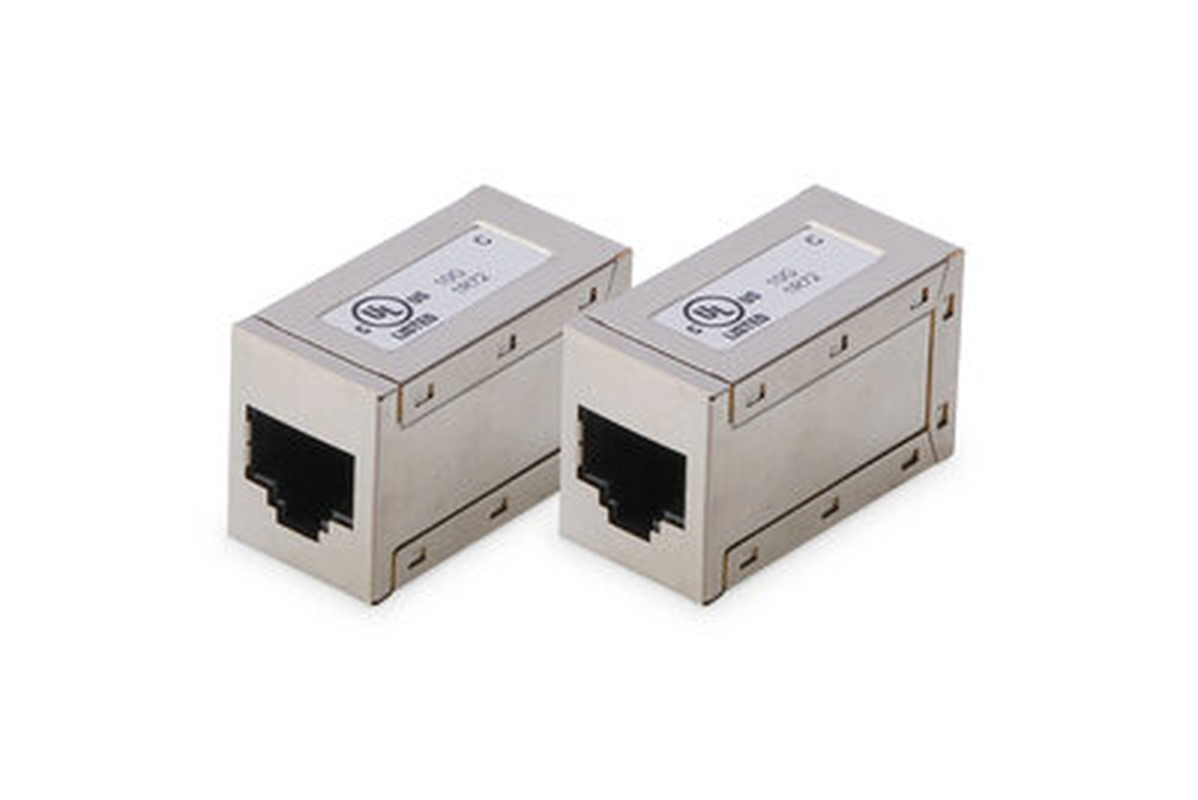 Assmann Electronic - Coupleur modulaire CAT6, blindé 8P8C, 1:1, boîtier en métal, 2 pièces