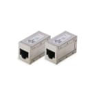 Assmann Electronic - Coupleur modulaire CAT6, blindé 8P8C, 1:1, boîtier en métal, 2 pièces