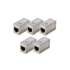Assmann Electronic - Coupleur modulaire CAT6, blindé 8P8C, 1:1, boîtier en métal, 5 pièces
