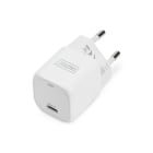 Assmann Electronic - Adaptateur de charge Mini USB-C, 20 W 20 W, PD 3.0, blanc