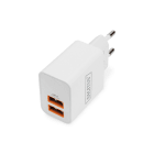 Assmann Electronic - Chargeur USB, 2 ports USB A 15 W, 2 x 2,4 A, blanc