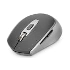 Assmann Electronic - Souris optique sans fil 6D 2,4GHz 800/1000/1600 dpi, noir/gris