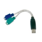 Assmann Electronic - Adaptateur USB vers PS/2, 2 X Mini-Din 6/F, USB A/M