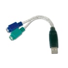 Assmann Electronic - Adaptateur USB vers PS/2, 2 X Mini-Din 6/F, USB A/M