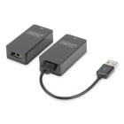 Assmann Electronic - Extenseur USB, USB1.1, jusqu'à 45 m pour utilisation CAT5/5E/6 (UTP, STP, SFT)