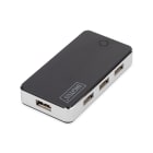 Assmann Electronic - USB 2.0, Hub 7x USB AF, 1xUSB mini avec bloc d'alim. externe 5V DC 3.5A, 1m noir