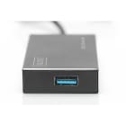 Assmann Electronic - Concentrateur USB 3.0, 4 ports Incl. Alimentation 5V/2A, boîtier en aluminium