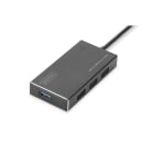 Assmann Electronic - Concentrateur USB 3.0, 4 ports Incl. Alimentation 5V/2A, boîtier en aluminium