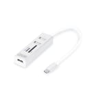 Assmann Electronic - HUB USB 2.0 Type-C, lecteur cartes 3x USB 2.0. 1x SD, 1x port MicroSD, aluminium