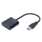 Assmann Electronic - Adaptateur USB 3.0 vers HDMI, 1080p entrée USB, sortie HDMI