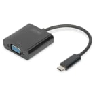 Assmann Electronic - Adaptateur USB C vers VGA Full HD 1080p câble 19,5cm noir