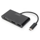 Assmann Electronic - Adaptateur graphique USB C vers DP/HDMI/VGA