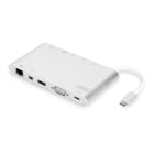 Assmann Electronic - Station USB-C, 11 ports 3x vidéo,1x USB-C, 3x USB3.0, RJ45, 2 lecteurs de carte