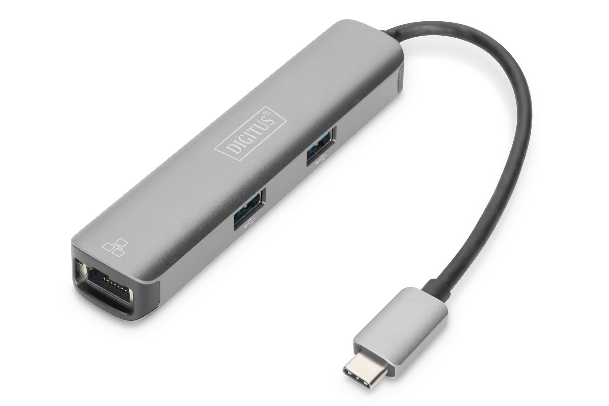 Assmann Electronic - Type-C à HDMI (4K/30Hz) Adaptateur USB-AX3/RJ45