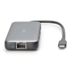 Assmann Electronic - Station d'accueil USB-C, 8 ports 2xHDMI,3xUSB3.0,1xRJ45,1xSD,1xMicroSD,1xUSB-CPD