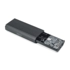 Assmann Electronic - Boîtier USB disque dur M.2, SSD externe, NVMe, 40Gbps, USB 4.0, aluminium, outil