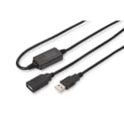 Assmann Electronic - Câble répéteur USB 2.0 USB A mâle / A femelle, longueur 15m noir