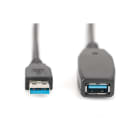 Assmann Electronic - Câble répéteur USB 3.0, A/M - A/F, AWG28 24,  15m, Chipset: GL3521, PM25LD512