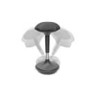 Assmann Electronic - Tabouret ergonomique noir, réglable en hauteur avec ressort à gaz