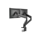 Assmann Electronic - Support de bureau double écran avec ressort à gaz 2 x 35", 2 x 15 kg max., noir