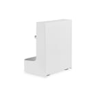 Assmann Electronic - Support sous le bureau avec compartiment, système de fermeture blanc