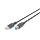 Assmann Electronic - Câble de connexion USB 3.0, type A-B St/Bu, 1.8m, conforme USB 3.0, UL, sw