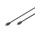 Assmann Electronic - Câble de connexion USB2 C M- micro B F 1.8m 3A 480MB noir