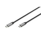 Assmann Electronic - Câble USB Type-C USB 3.0 Gen1, USB-C vers USB-C PD, 60 W, Gen1, 1m, 4K noir