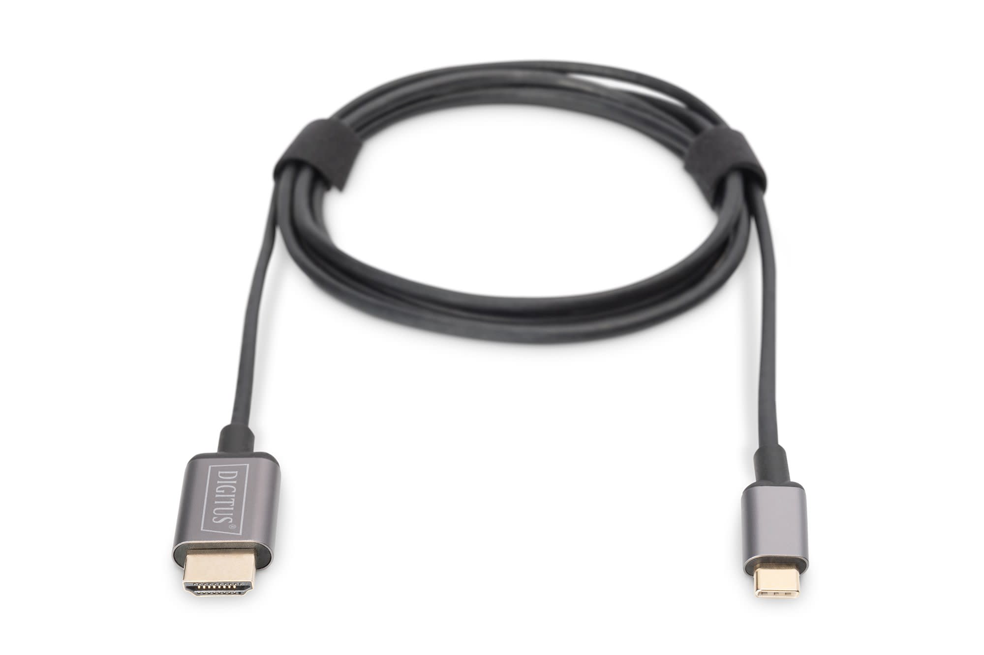 Assmann Electronic - Cable adaptateur USB type-C, type-C vers HDMI A M-M, 2,0 m, 4K-60Hz, 18 Go, CE,