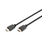 Assmann Electronic - Câble HDMI Premium haut débit, type A MM 5.0m, m/éther, Ultra HD, 4K@60Hz, noir