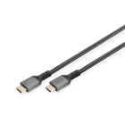 Assmann Electronic - Câble 2m PREMIUM HDMI 2.1 8K Gaine en aluminium, plaqué or, 8K/60 Hz noir