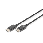 Assmann Electronic - Câble connexion DisplayPort, DP MM, 3m, verrouillage, DP 1.2, Ultra HD 4K, noir